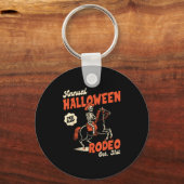 Halloween Rodeo Horse Western Cowboy Fall Autumn S キーホルダー (正面)