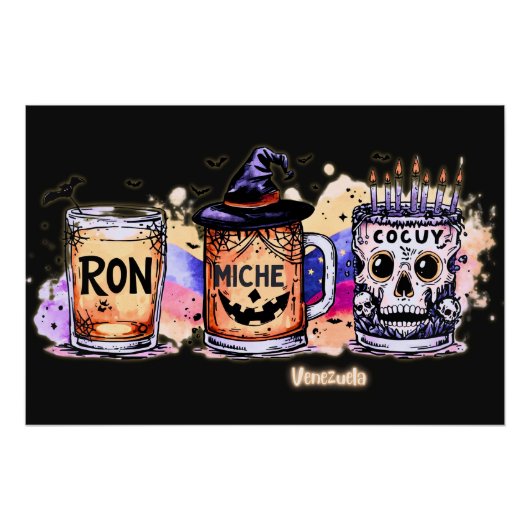 Halloween Ron, Miche y Cocuy – Humor Venezolano ポスター (正面)