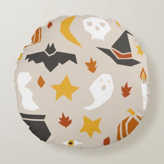 Halloween Round Pillow ラウンドクッション (正面)