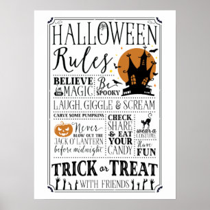 Halloween Rules ポスター