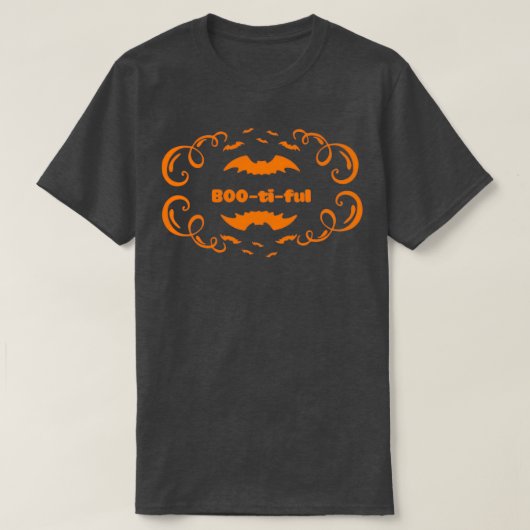 Halloween s amp Gifts BOOtiful Tシャツ (デザイン正面)