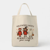  Halloween Safety Trick-or-Treat Bag トートバッグ (裏面)