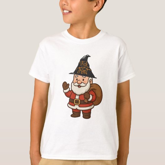 HALLOWEEN  SANTA CLAUS TRICK OR TREAT T-Shirt Tシャツ (正面)