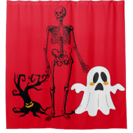 Halloween scare シャワーカーテン