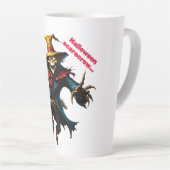 Halloween scarecrow カフェラテマグ (右アングル)