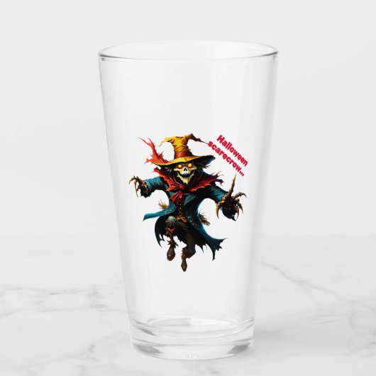 Halloween scarecrow  タンブラーグラス (正面)