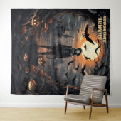 Halloween Scarecrow Hanging タペストリー (インサイチュ(横))