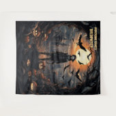 Halloween Scarecrow Hanging タペストリー (正面(横))