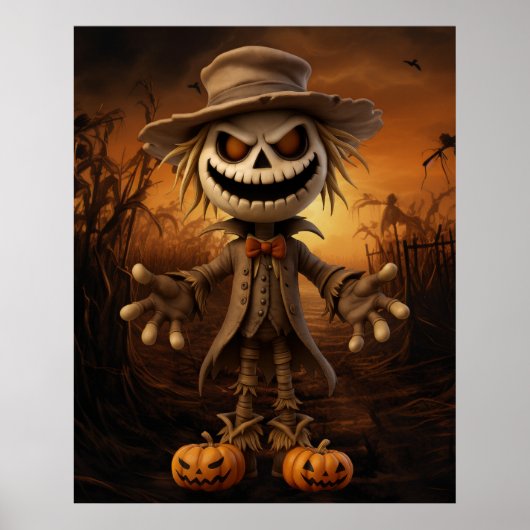 Halloween Scarecrow Poster ポスター (正面)