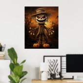 Halloween Scarecrow Poster ポスター (ホームオフィス)