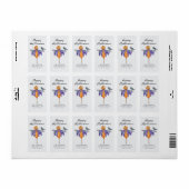 Halloween Scarecrow with Pumpkin ラベル (フルシート)