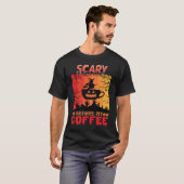 Halloween Scary Before My Coffee Tシャツ (正面フル)