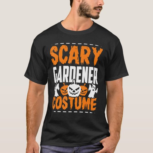 Halloween Scary Gardener Costume Tシャツ (正面)