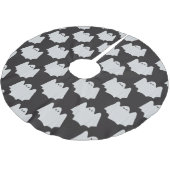 Halloween, Scary Ghost, Trick Or Treat, Boo ブラッシュドポリエステルツリースカート (アングル)