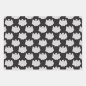 Halloween, Scary Ghost, Trick Or Treat, Boo ラッピングペーパーシート (正面3)