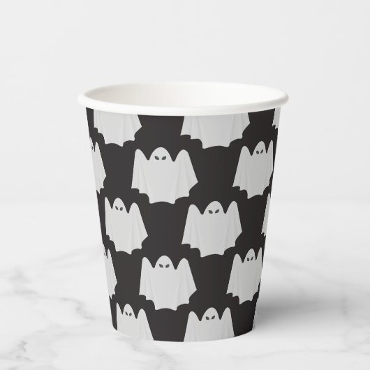 Halloween, Scary Ghost, Trick Or Treat, Boo 紙コップ (正面)