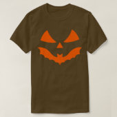 Halloween scary pumpkin jack o lantern jackolanter tシャツ (デザイン正面)