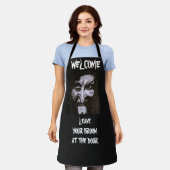 HALLOWEEN SCARY WITCH HUMOR  エプロン (着用した状態)