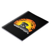 Halloween Schnauzer Dog Lover T-shirt ノートブック (左側)