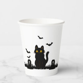 Halloween Schwarze Katze Pappbecher 紙コップ