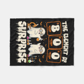 Halloween Science Ghost Teacher The Element Of Sur フリースブランケット (正面(横))