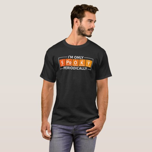 Halloween Science Spooky Periodically Periodic Tab Tシャツ (正面フル)