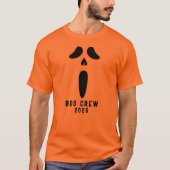 Halloween Scream face Boo Crew 2025 group party Tシャツ (正面)