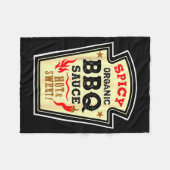 Halloween Scy Bbq Sauce Funny Food Costume Men Wom フリースブランケット (正面(横))