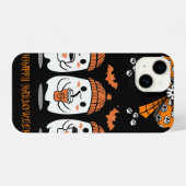 Halloween Season – fantômes cosy café iPhoneケース (裏面横)