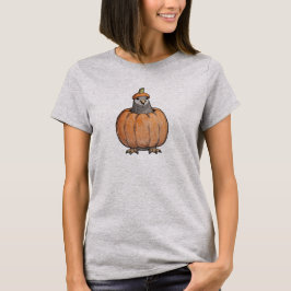 Halloween-Shirt - Taube im Kürbiskostüm Tシャツ