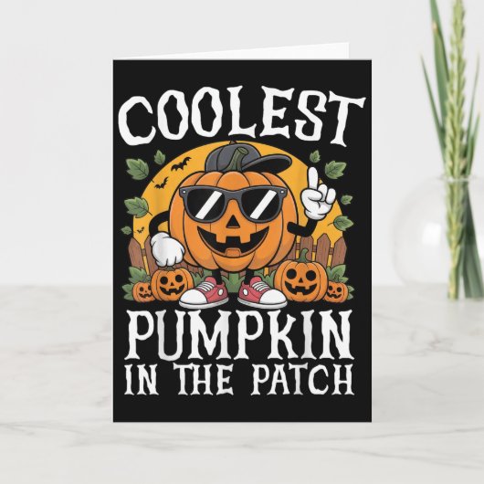 Halloween Shirts Boys And Kids Coolest Pumpkin In  カード (正面)