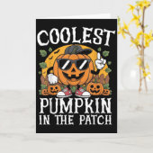 Halloween Shirts Boys And Kids Coolest Pumpkin In  カード (黄色い花)