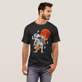Halloween Shirts For Boys Kids Men Skeleton Riding Tシャツ (正面フル)