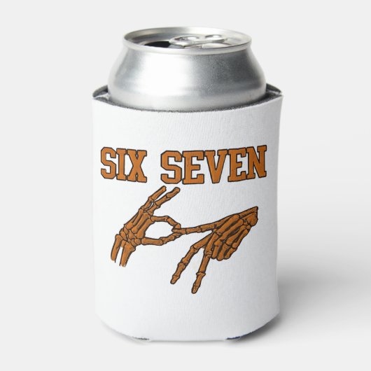 Halloween Six Seven Meme Sign Language 67 Mason  缶クーラー (缶正面)