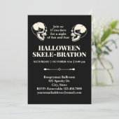 Halloween Skele-bration Laughing Skulls Invitation 招待状 (スタンド正面)