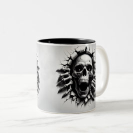Halloween Skeleton 3D Mug ツートーンマグカップ