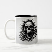 Halloween Skeleton 3D Mug ツートーンマグカップ (左)