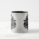Halloween Skeleton 3D Mug ツートーンマグカップ (中央)