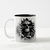 Halloween Skeleton 3D Mug ツートーンマグカップ (左)