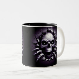 Halloween Skeleton 3D Mug ツートーンマグカップ
