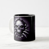 Halloween Skeleton 3D Mug ツートーンマグカップ (正面左)