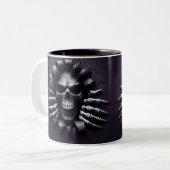 Halloween Skeleton 3D Mug ツートーンマグカップ (正面左)