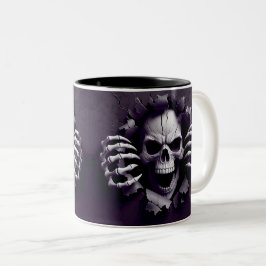 Halloween Skeleton 3D Mug ツートーンマグカップ