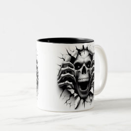 Halloween Skeleton 3D Mug ツートーンマグカップ