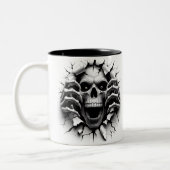 Halloween Skeleton 3D Mug ツートーンマグカップ (左)