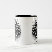 Halloween Skeleton 3D Mug ツートーンマグカップ (中央)