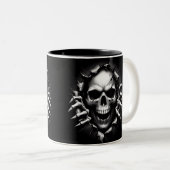 Halloween Skeleton 3D Mug ツートーンマグカップ (正面右)