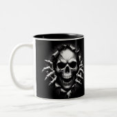 Halloween Skeleton 3D Mug ツートーンマグカップ (左)