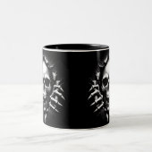 Halloween Skeleton 3D Mug ツートーンマグカップ (中央)