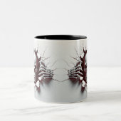 Halloween Skeleton 3D Mug ツートーンマグカップ (中央)